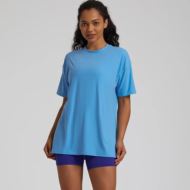 Oversized Women's Long Sleeve Yoga Shirt