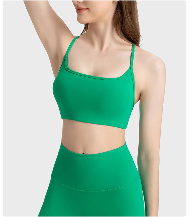 Criss-Cross Back Sports Bra