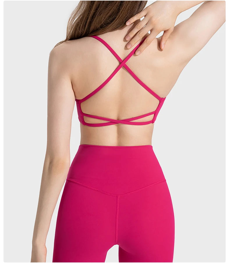 Criss-Cross Back Sports Bra