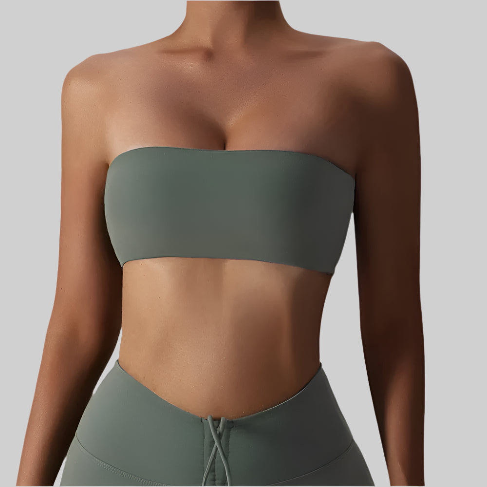 Women's Strapless Yoga Set