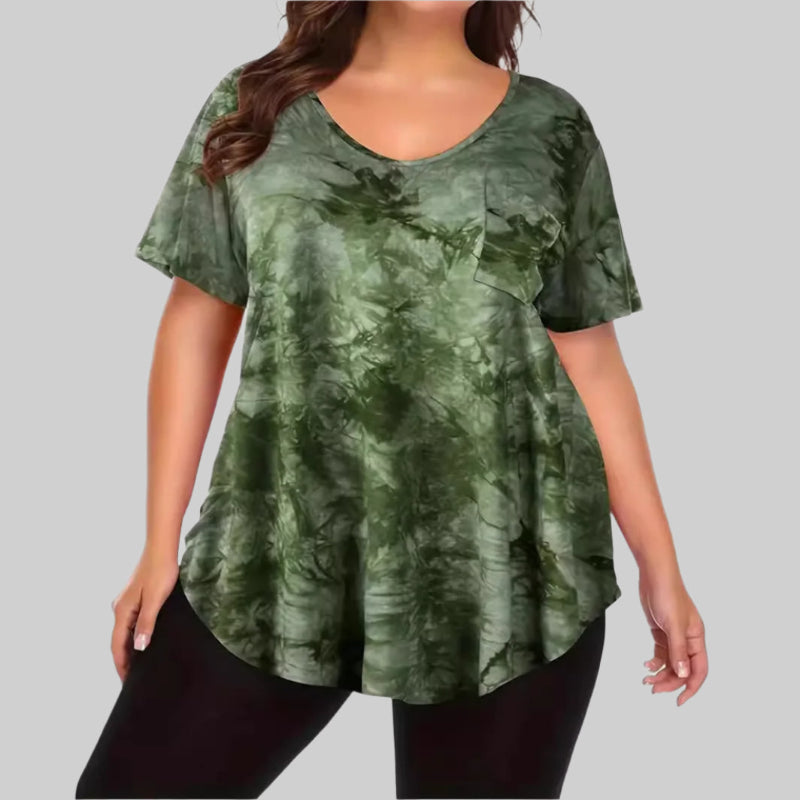 Pockets V Neck Tops