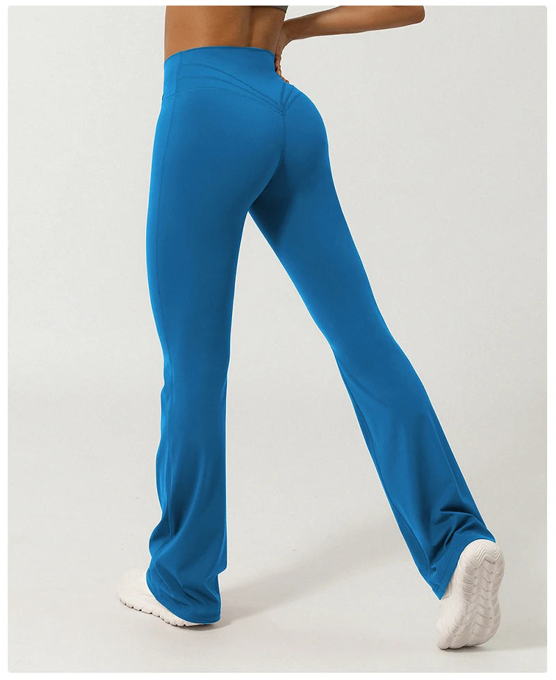 "V-Waisted Crossover Flare Leggings