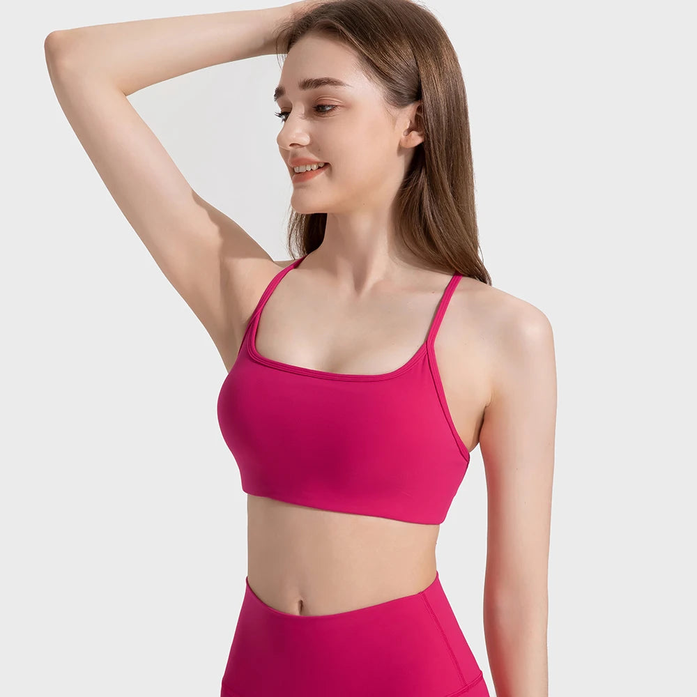 Criss-Cross Back Sports Bra