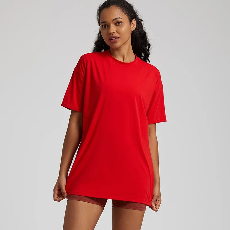 Oversized Women's Long Sleeve Yoga Shirt