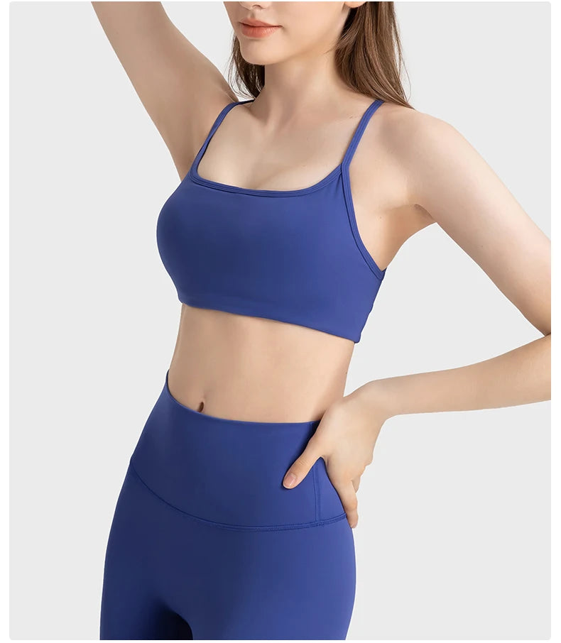 Criss-Cross Back Sports Bra