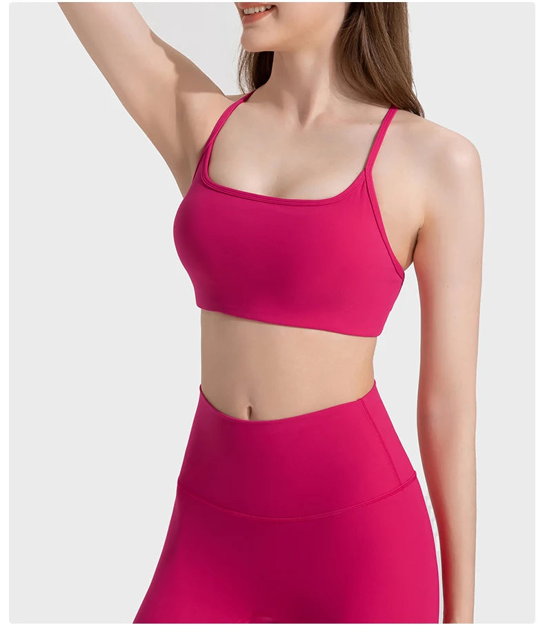 Criss-Cross Back Sports Bra