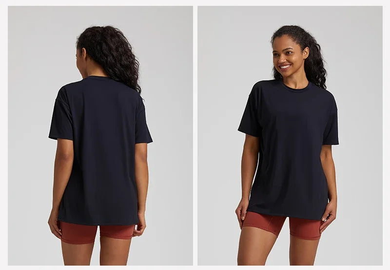 Oversized Women's Long Sleeve Yoga Shirt