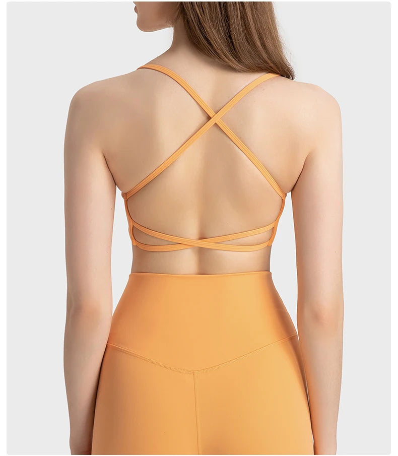 Criss-Cross Back Sports Bra