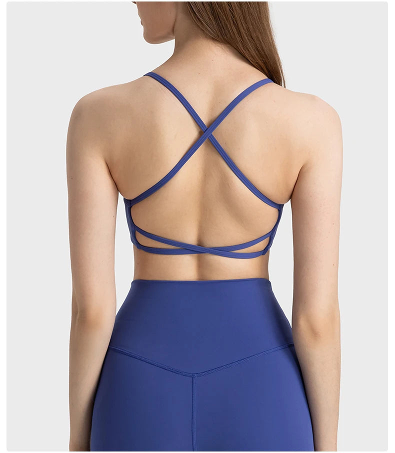 Criss-Cross Back Sports Bra