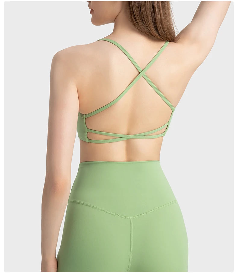 Criss-Cross Back Sports Bra