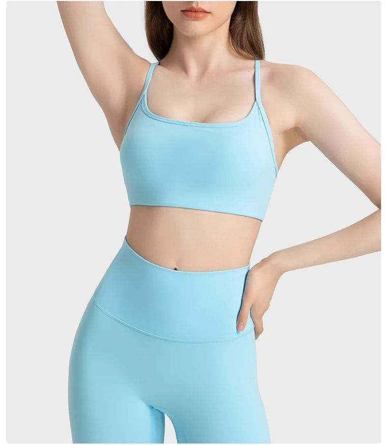 Criss-Cross Back Sports Bra